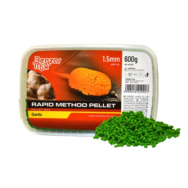 Benzár Mix Rapid Method Pellet 1,5mm Aglio Pellet Box 600gr