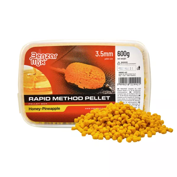 Benzár Mix Rapid Method Pellet 3,5mm Miele-Ananas Pellet Box 600gr