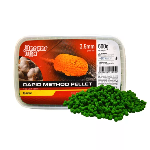 Benzár Mix Rapid Method Pellet 3,5mm Aglio Pellet Box 600gr