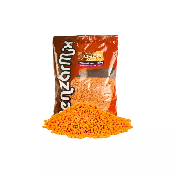 Benzár Mix Fluo Turbo Pellet Cioccolato- arancia 1,5mm 800g