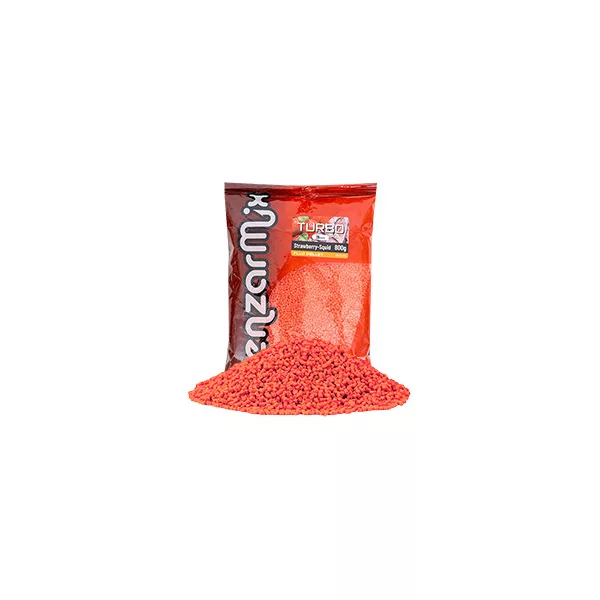 Benzar Fluo Turbo Pellet Fragola-Calamaro 3mm 800g