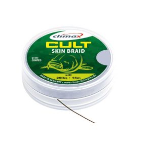   Climax Cult Carp Skin Braid 15m 30lb Camou Brown Fonott Előkezsinór