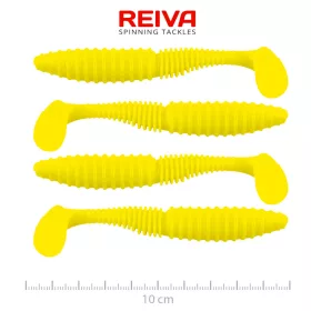   Reiva Zander Power Shad 10cm 7,05gr 4pz/cf (Giallo Limone) Esca in plastica
