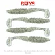Reiva Zander Power Shad 10cm 7,05gr 4pz/cf (Glitter Argento) Esca in plastica