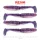 Reiva Zander Power Shad Purple Pearl 10cm Esca in plastica 4 pz