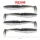 Reiva Zander Power Shad Magic Fish 10cm Esca in plastica 4 pz