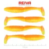 Reiva Zander Power Shad Shiny Orange 10cm Esca in plastica 4 pz