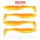 Reiva Zander Power Shad Shiny Orange 10cm Esca in plastica 4 pz