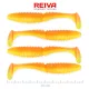 Reiva Zander Power Shad Shiny Orange 10cm Esca in plastica 4 pz