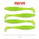 Reiva Zander Power Shad 10cm 7,05gr 4pz/cf (Glitter Fluo Verde I.) Esca in plastica