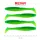 Reiva Zander Power Shad 10cm 7,05gr 4pz/conf (Flitter Verde) Esca in plastica