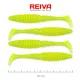 Reiva Zander Power Shad 10cm 7,05gr 4pz/cf (Fluo Verde) Esca in plastica
