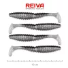Reiva Zander Power Shad 10cm 7,05gr 4pz/cf (Glitter Argento) Esca in plastica