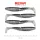 Reiva Zander Power Shad 10cm 7,05gr 4pz/cf (Glitter Argento) Esca in plastica