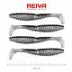 Reiva Zander Power Shad 10cm 7,05gr 4pz/cf (Glitter Argento) Esca in plastica