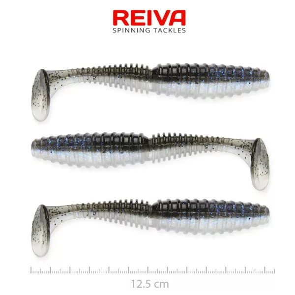 Reiva Zander Power Shad Magic Fish 12,5cm Esca in plastica 3 pz