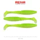 Reiva Zander Power Shad Flash Chartreuse 12,5cm Esca in plastica 3 pz