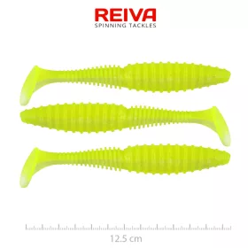   Reiva Zander Power Shad Flash Lemonade 12,5cm Esca in plastica 3 pz