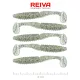 Reiva Zander Power Shad 8cm 3,18gr 5pz/conf (Flitter Argento) Esca in plastica