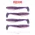 Reiva Zander Power Shad Purple Pearl 8cm Esca in plastica 4 pz