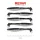 Reiva Zander Power Shad 8cm 3,18gr 5pz/conf (Nero Argento) Esca in plastica
