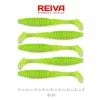 Reiva Zander Power Shad 8cm 3,18gr 5pz/conf (Flitter Verde Fluo I.) Esca in plastica