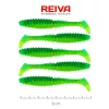 Reiva Zander Power Shad 8cm 3,18gr 5pz/conf (Flitter Verde) Esca in plastica