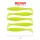 Reiva Zander Power Shad 8cm 3,18gr 5pz/conf (Verde Fluo) Esca in plastica
