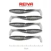 Reiva Zander Power Shad 8cm 3,18gr 5pz/conf (Flitter Argento) Esca in plastica