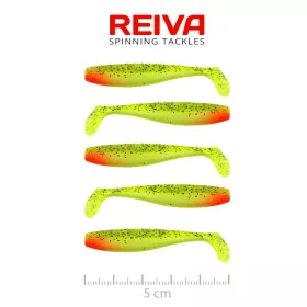   Reiva Flat Minnow Shad Watermelon 5cm 1,3gr Plasztik Csali 5db