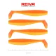 Reiva Flat Minnow Shad 10cm Shiny Orange Esca in plastica 4pz