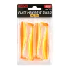 Reiva Flat Minnow Shad 10cm Shiny Orange Esca in plastica 4pz