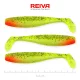 Reiva Flat Minnow shad 12,5cm 3pz/cf (Glitter Verde-Rosso) Esca in plastica