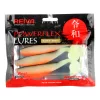 Reiva Flat Minnow shad 12,5cm 3pz/cf (Glitter Verde-Rosso) Esca in plastica