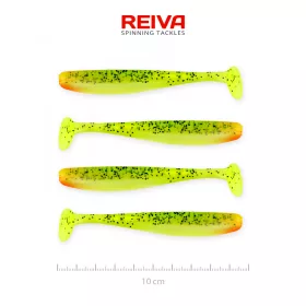 Reiva Flash Shad 10cm 4pz/cf Esca in plastica