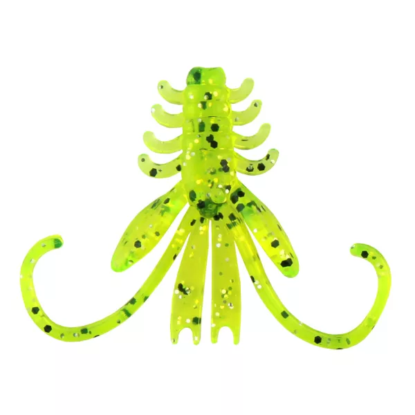 Reiva NYMPH 6cm 12pz/cf Glitter Fluo Verde Esca in plastica