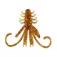 Reiva NYMPH 6cm 12pz/cf Glitter Marrone Esca in plastica