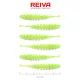 Reiva Tiny Worm Flash Chartreuse 6cm Esca in plastica 6pz