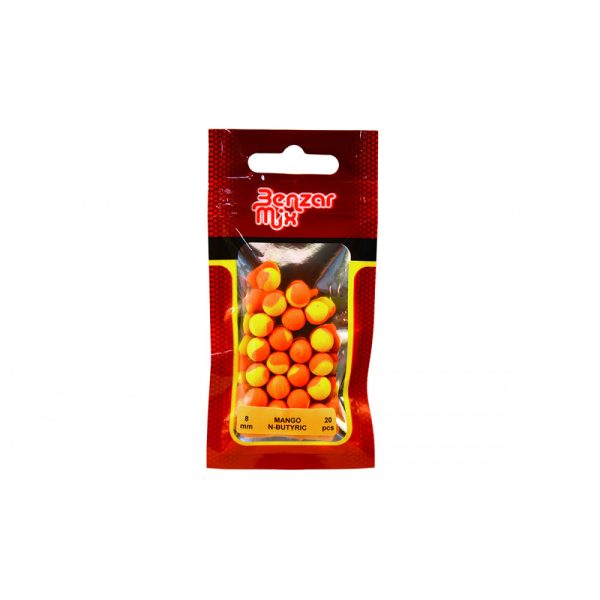 Benzár Mix Metodo Istantaneo Bicolore Mango-Acido Butirrico 8mm Pop Up 20 pezzi