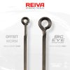 Reiva Offset Worm Big Eye Amo Offset 3/0 5pz