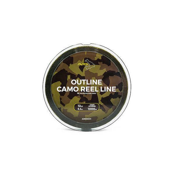 Avid Outline Camo Reel Line 12Lb 1000M Filo Monofilo Principale