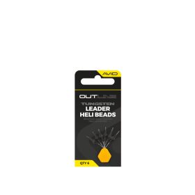 Avid Outline Tungsten Leader Heli Beads Gomme 6pz