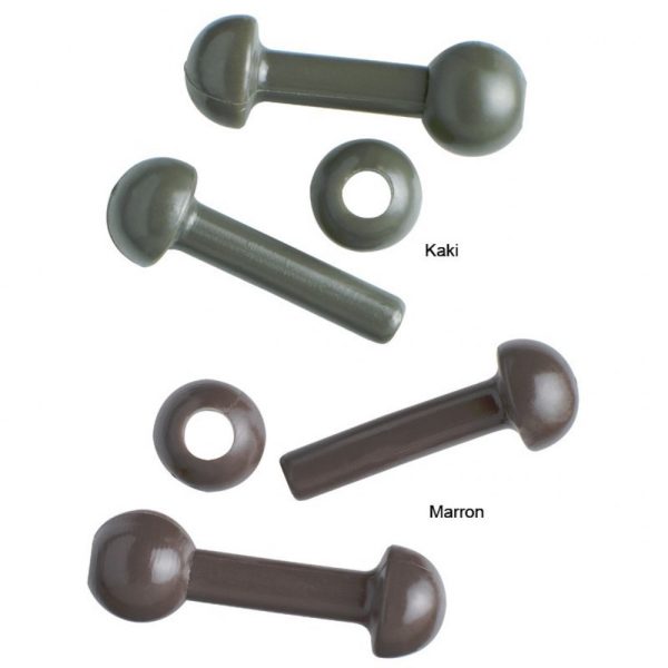 Prowess Helicopter Beads Kaki Stopper 10 pz