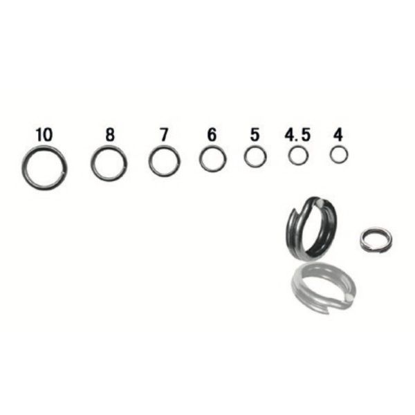 Sakura Split Ring 4 Kg - # 4 X 10 anello di fissaggio