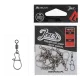 Mikado Jaws Predator S Moschettone da spinning con girella 10pz