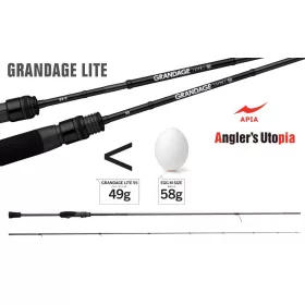   Apia Grandage Lite C76 Cast 2,29m 3-15gr Canna da Spinning in 2 pezzi