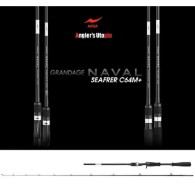   Apia Grandage Naval Seafarer C64M+ Cast 1,93m 10-42gr 2 Pezzi Canna da spinning
