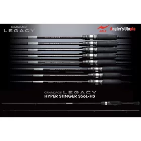   Apia Grandage Legacy Hyper Stynger S-56L-HS 1,67m 0,2-6gr Canna da spinning in 2 pezzi