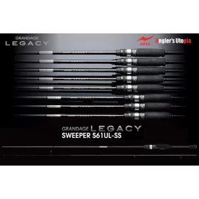   Apia Grandage Legacy Sweeper S61UL-SS 1,85m 0,2-4gr Canna da Spinning in 2 Pezzi