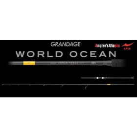   Apia Grandage World Ocean 825M 2,49m Max 100gr 2 Pezzi Canna da Spinning